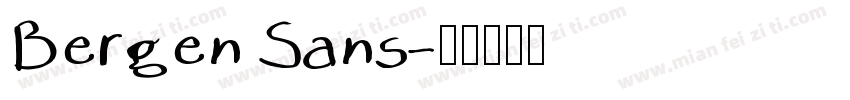 Bergen Sans字体转换